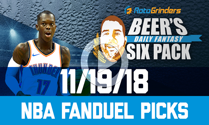 FanDuel NBA Six-Pack: Monday, November 19th