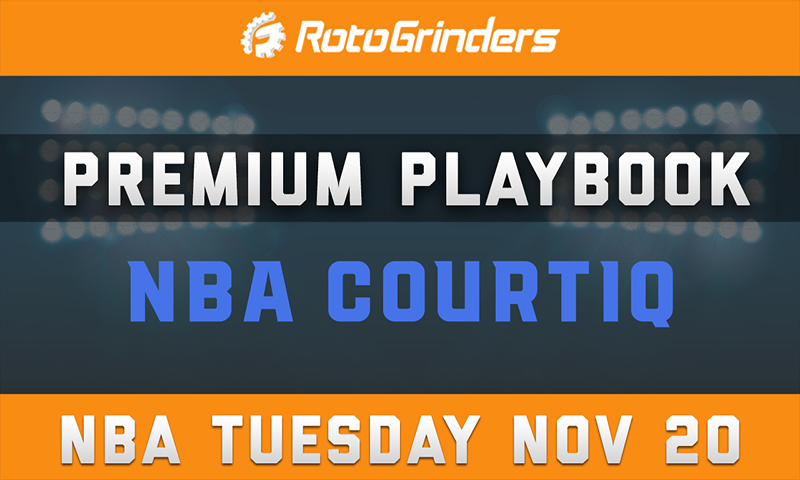 MrTuttle's Premium Playbook - CourtIQ: Tuesday, November 20th