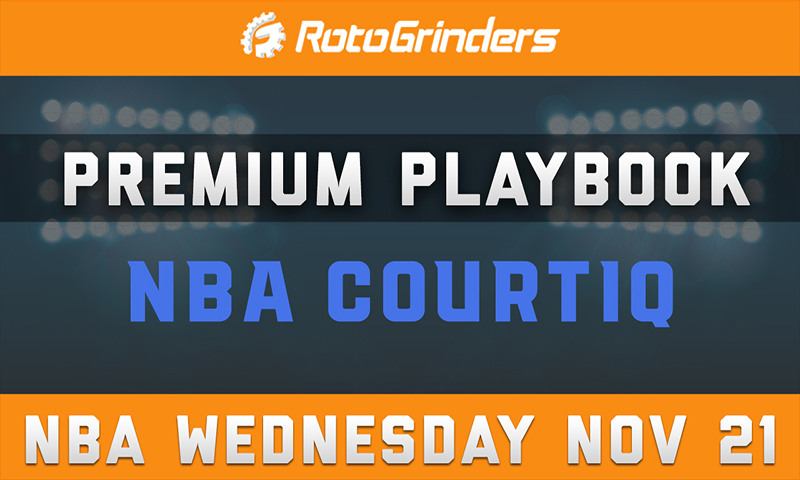 MrTuttle's Premium Playbook - CourtIQ: Wednesday, November 21st