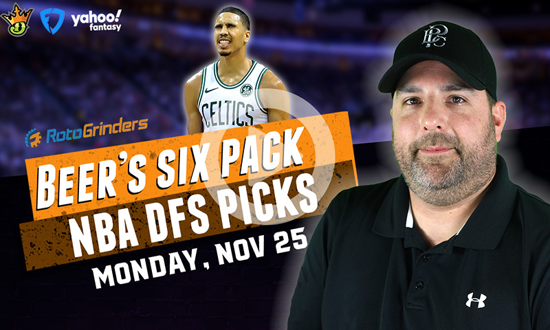 DraftKings, FanDuel and Yahoo NBA Six-Pack: Monday, November 25th
