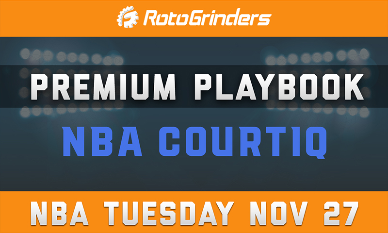 MrTuttle's Premium Playbook - CourtIQ: Tuesday, November 27th