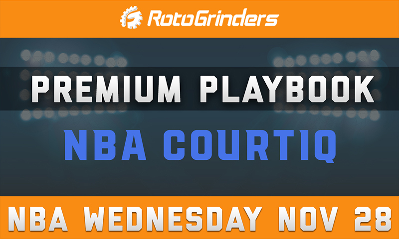 MrTuttle's Premium Playbook - CourtIQ: Wednesday, November 28th