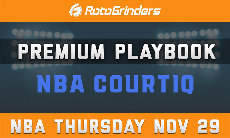 MrTuttle's Premium Playbook - CourtIQ: Thursday, November 29th