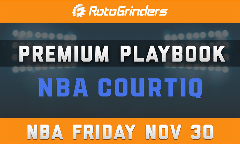 MrTuttle's Premium Playbook - CourtIQ: Friday, November 30th