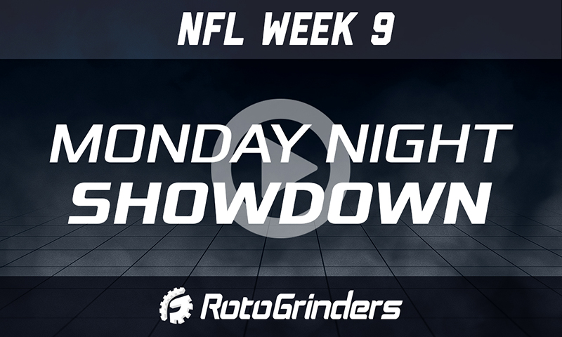 NFL Week 9 Monday Night Showdown Lineup Builder