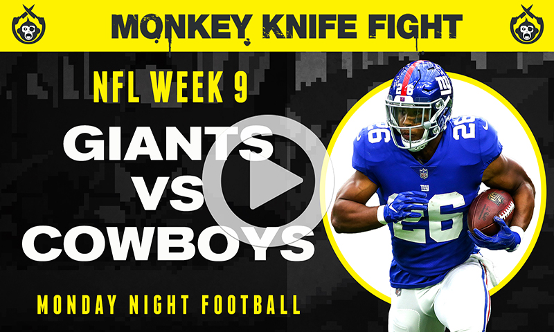 NFL Player Props - Monkey Knife Fight: Week 9 Monday Night Football