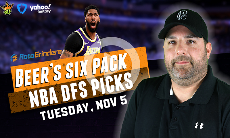 DraftKings, FanDuel and Yahoo NBA Six-Pack: Tuesday, November 5th