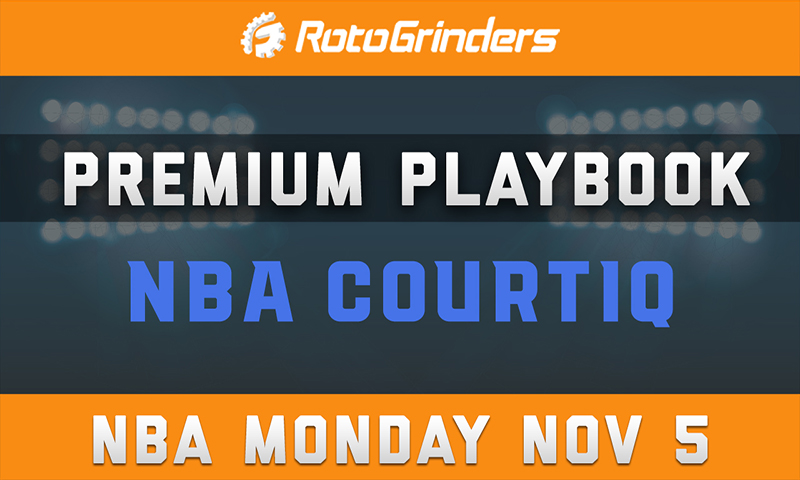 MrTuttle's Premium Playbook - CourtIQ: Monday, November 5th