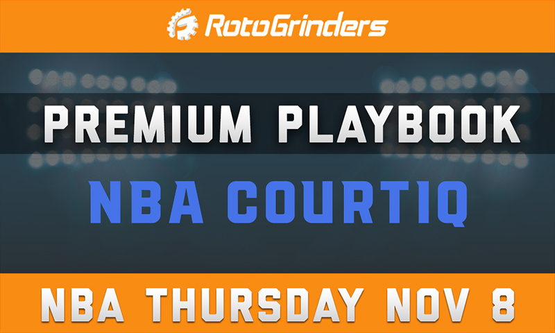 MrTuttle's Premium Playbook - CourtIQ: Thursday, November 8th
