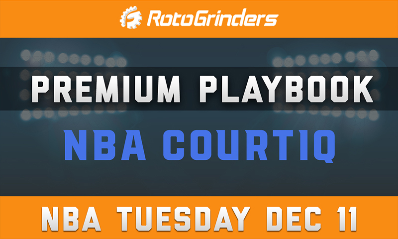 MrTuttle's Premium Playbook - CourtIQ: Tuesday, December 11th