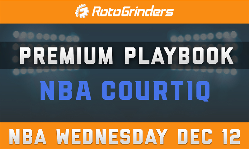 MrTuttle's Premium Playbook - CourtIQ: Wednesday, December 12th