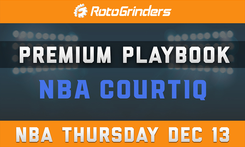 MrTuttle's Premium Playbook - CourtIQ: Thursday, December 13th