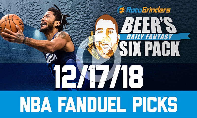 FanDuel NBA Six-Pack: Monday, December 17th