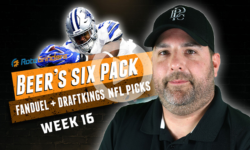 FanDuel and DraftKings NFL Six-Pack: Week 16
