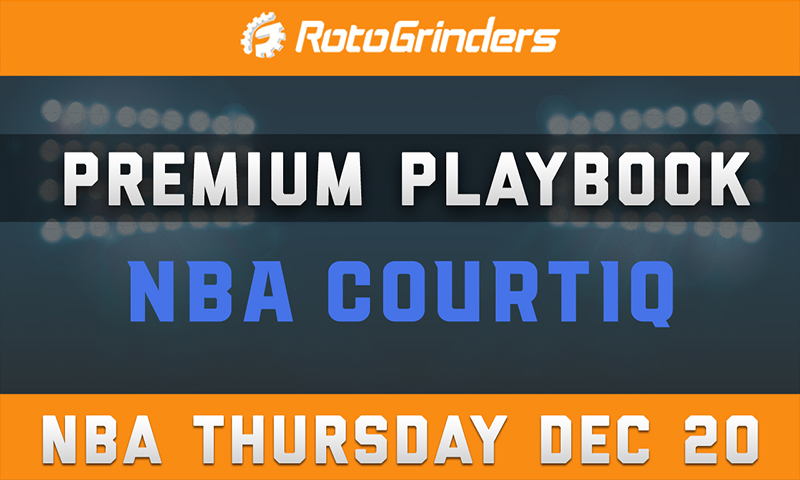 MrTuttle's Premium Playbook - CourtIQ: Thursday, December 20th