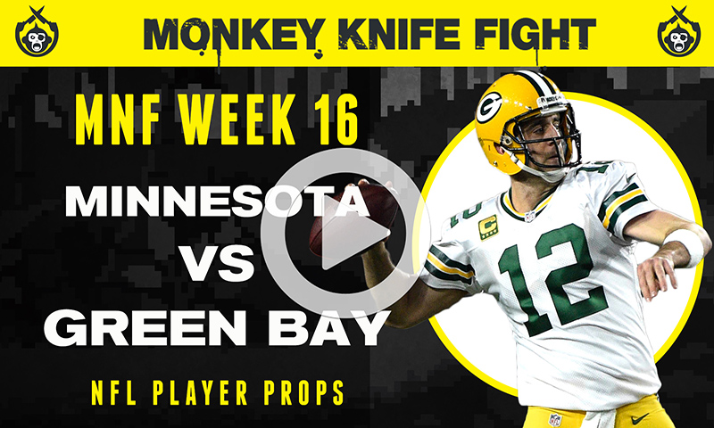 NFL Player Props - Monkey Knife Fight: Week 16 Monday Night Football