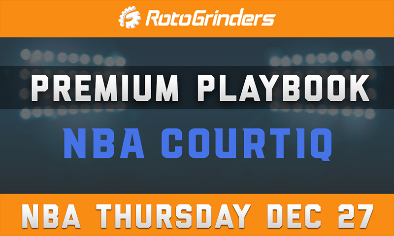 MrTuttle's Premium Playbook - CourtIQ: Thursday, December 27th