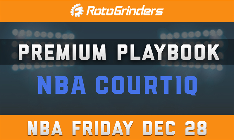 MrTuttle's Premium Playbook - CourtIQ: Friday, December 28th