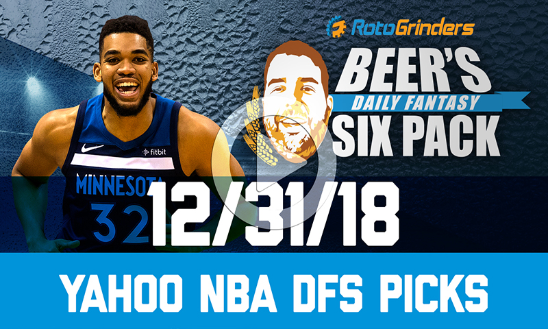 Yahoo NBA Six-Pack: Monday, December 31st
