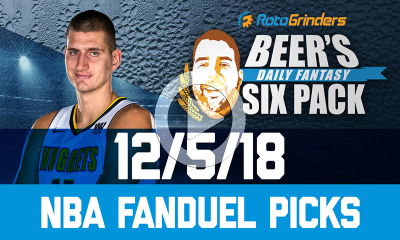FanDuel NBA Six-Pack: Wednesday, December 5th