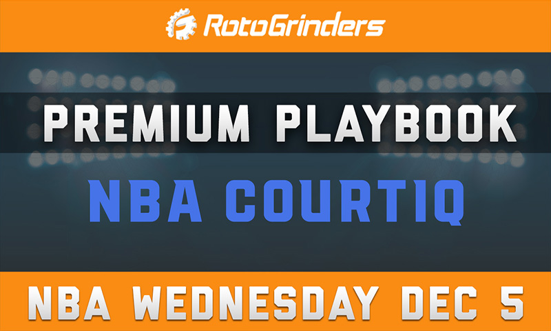 MrTuttle's Premium Playbook - CourtIQ: Wednesday, December 5th