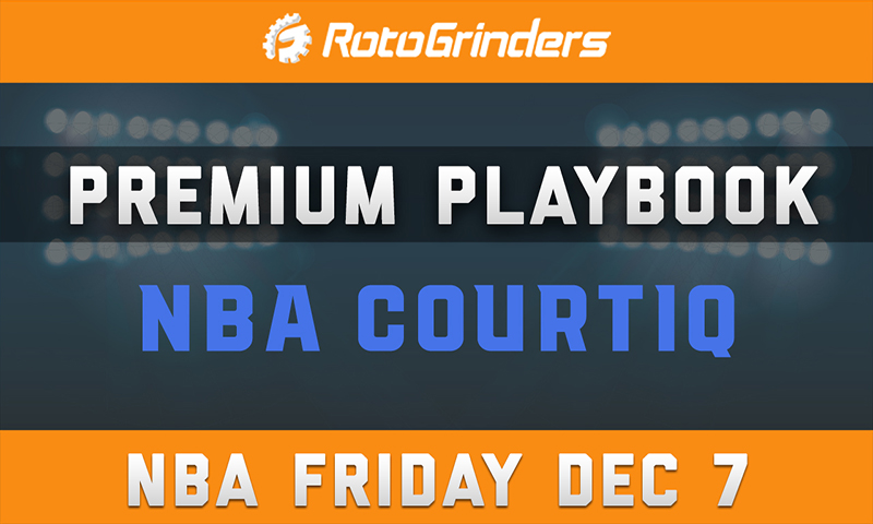 MrTuttle's Premium Playbook - CourtIQ: Friday, December 7th