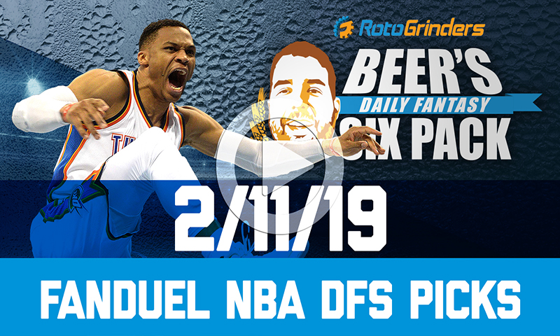 FanDuel NBA Six-Pack: Monday, February 11th
