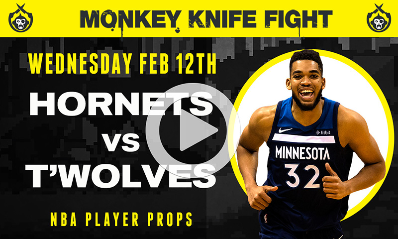 NBA Player Props - Monkey Knife Fight: 2-12-20