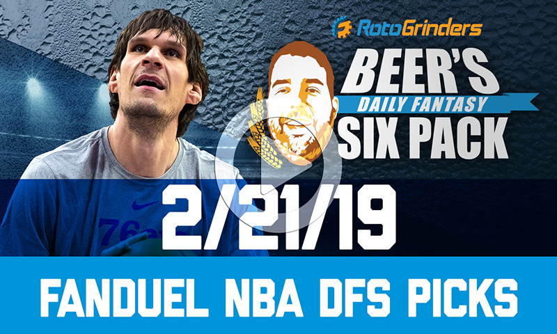 FanDuel NBA Six-Pack: Thursday, February 21st