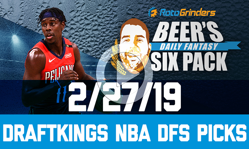 DraftKings NBA Six-Pack: Wednesday, February 27th