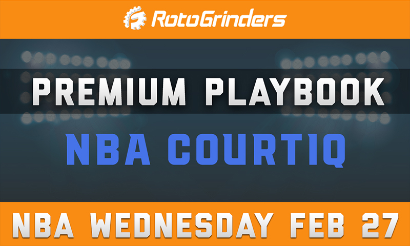 Brit Devine's Premium Playbook - CourtIQ: Wednesday, February 27th