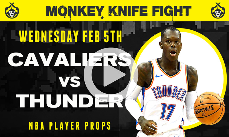 NBA Player Props - Monkey Knife Fight: 2-5-20