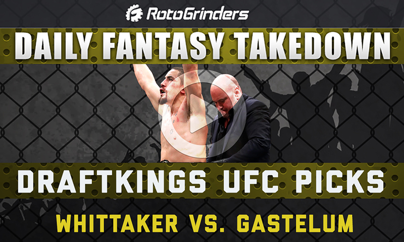 Daily Fantasy Takedown: UFC 234: WHITTAKER VS. GASTELUM