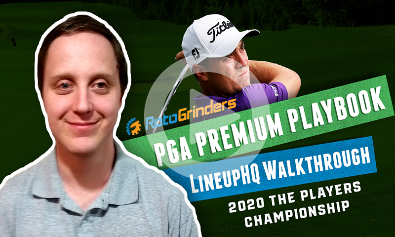 PGA LineupHQ Walkthrough: 2020 THE PLAYERS Championship (Tiers Strategy)