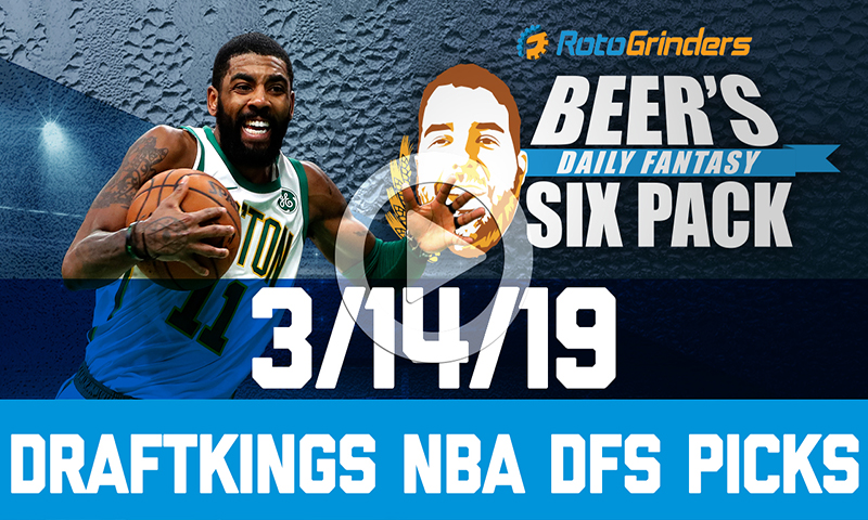 DraftKings NBA Six-Pack: Thursday, March 14th