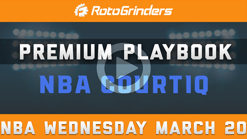 Premium Playbook: Wednesday, March 20th