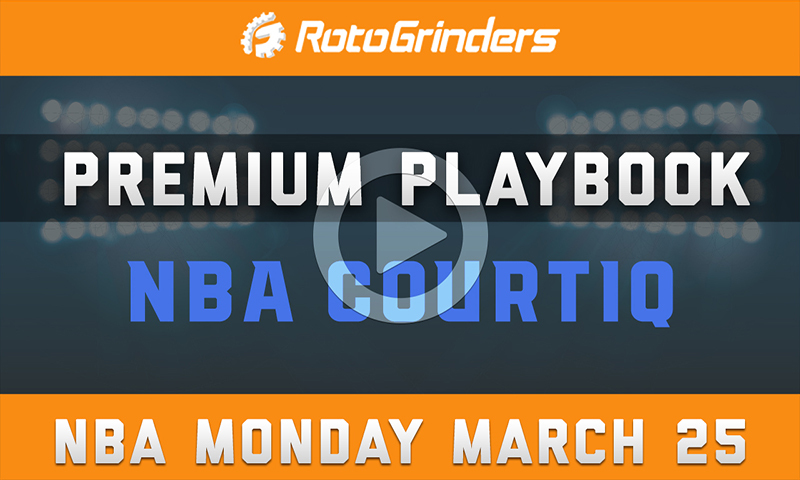 Premium Playbook: Monday, March 25th