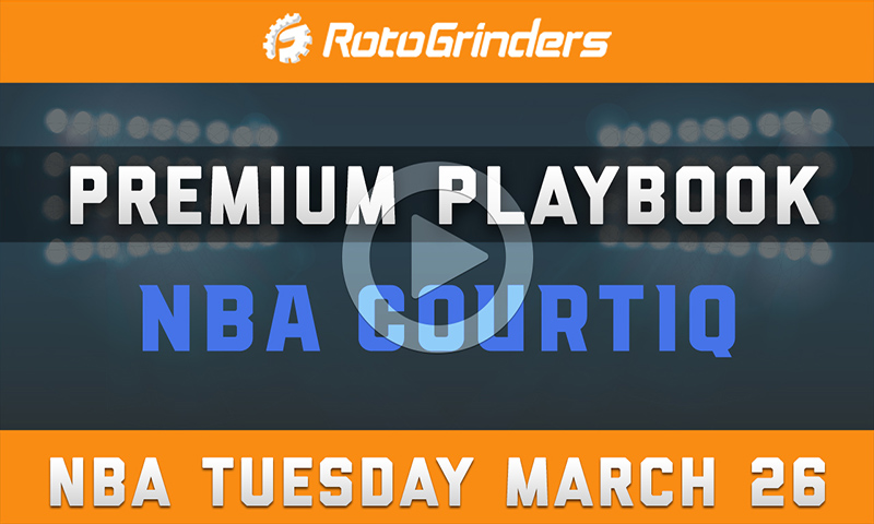 Premium Playbook: Tuesday, March 26th