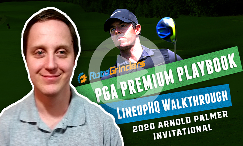 PGA LineupHQ Walkthrough: 2020 Arnold Palmer Invitational
