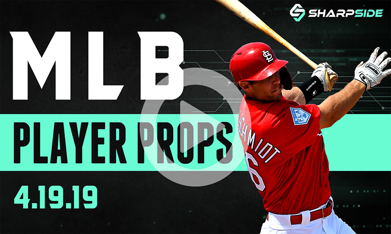 Top Props - MLB Player Props for Friday, April 19th