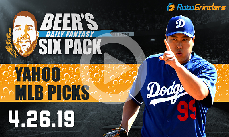 Yahoo MLB Six-Pack: Friday, April 26th