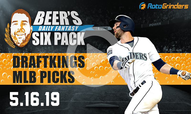 DraftKings MLB Six-Pack: Thursday, May 16th