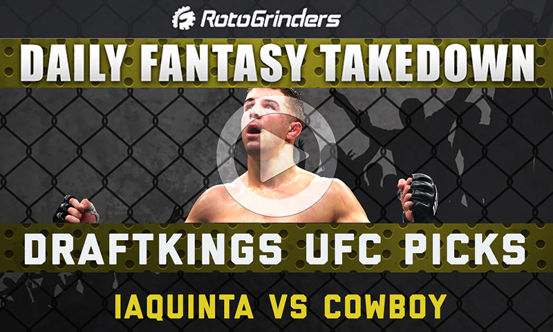 Daily Fantasy Takedown - UFC Fight Night - Iaquinta vs. Cerrone