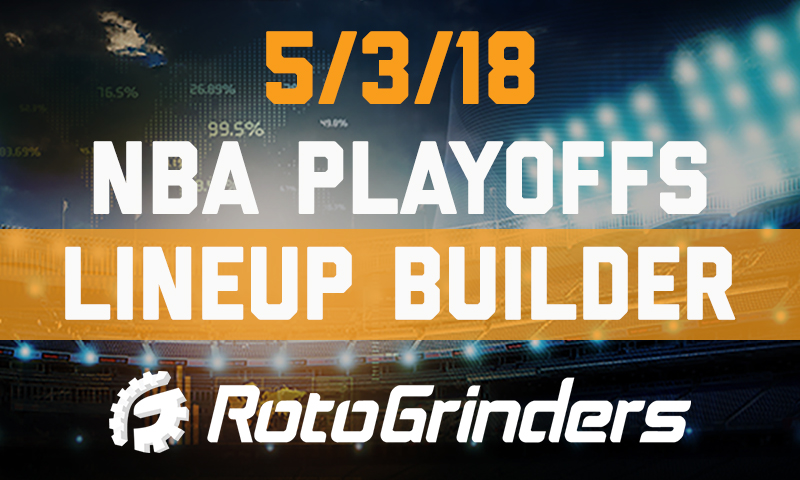 NBA Playoffs Lineup Builder Show: Thursday, May 3rd