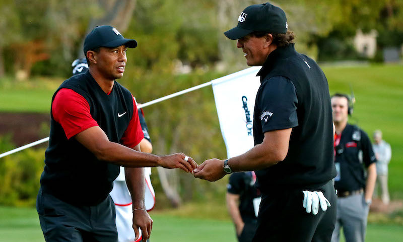 Tiger, Phil, Tom, & Peyton Will Play the Fifth Hole With Only One Club!