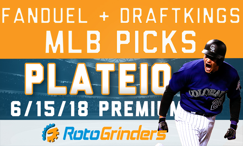 FanDuel & DraftKings PlateIQ: Friday, June 15th