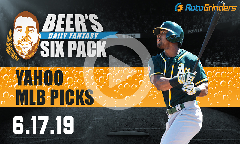 Yahoo MLB Six-Pack: Monday, June 17th