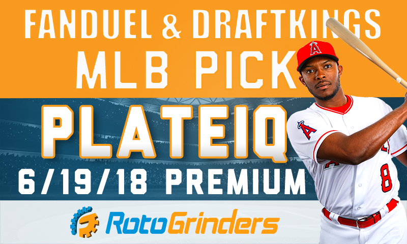 FanDuel & DraftKings PlateIQ: Tuesday, June 19th