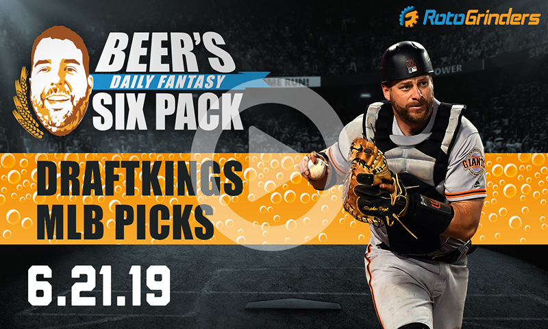 DraftKings MLB Six-Pack: Friday, June 21st