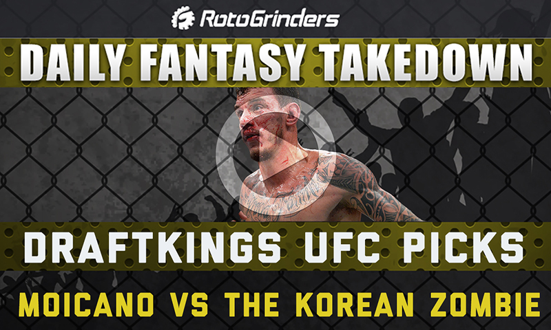 Daily Fantasy Takedown - UFC Greenville: Moicano vs. Zombie